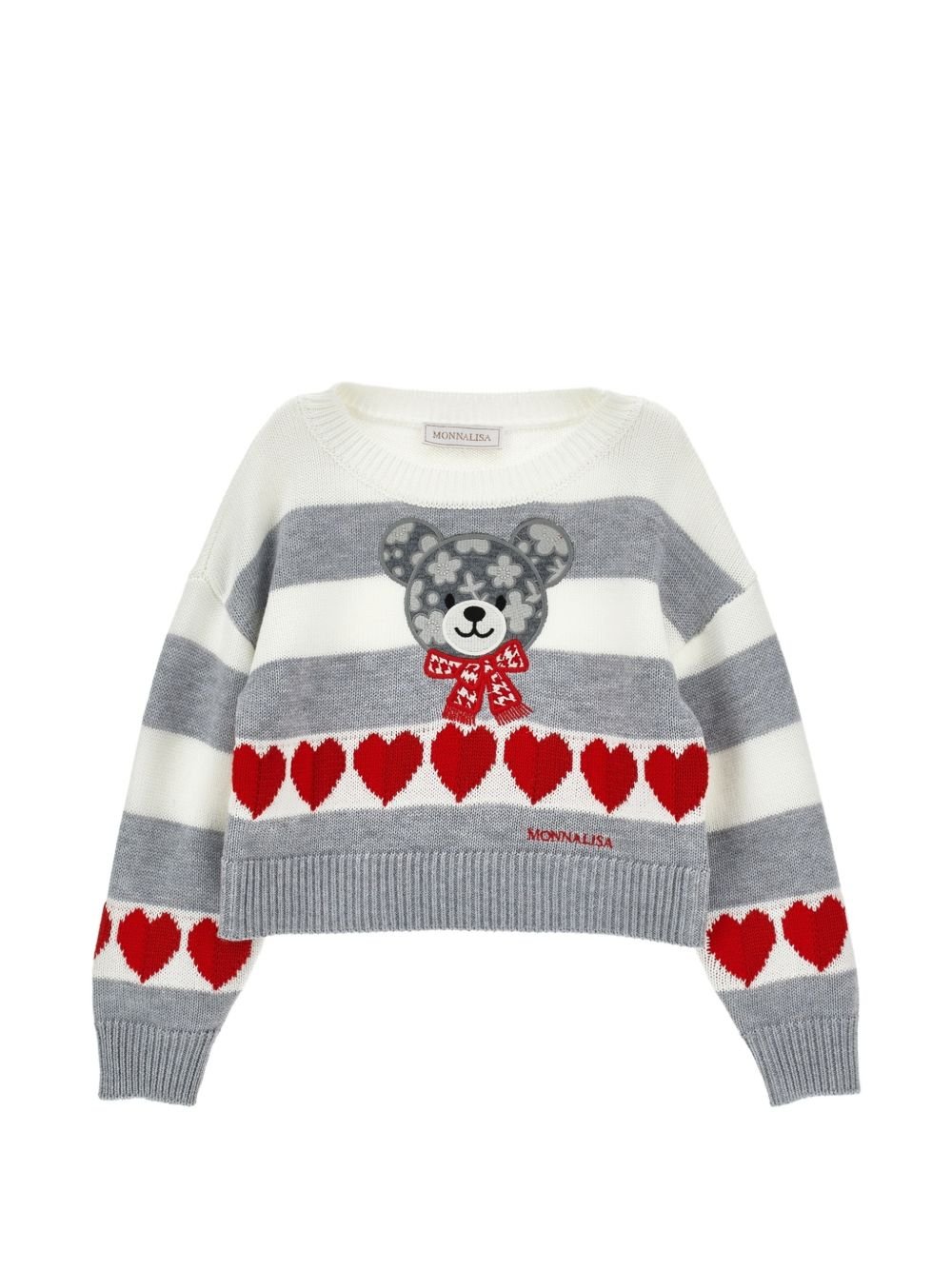 Maglione per bambina Monnalisa con orsetto - Ninna Nanna