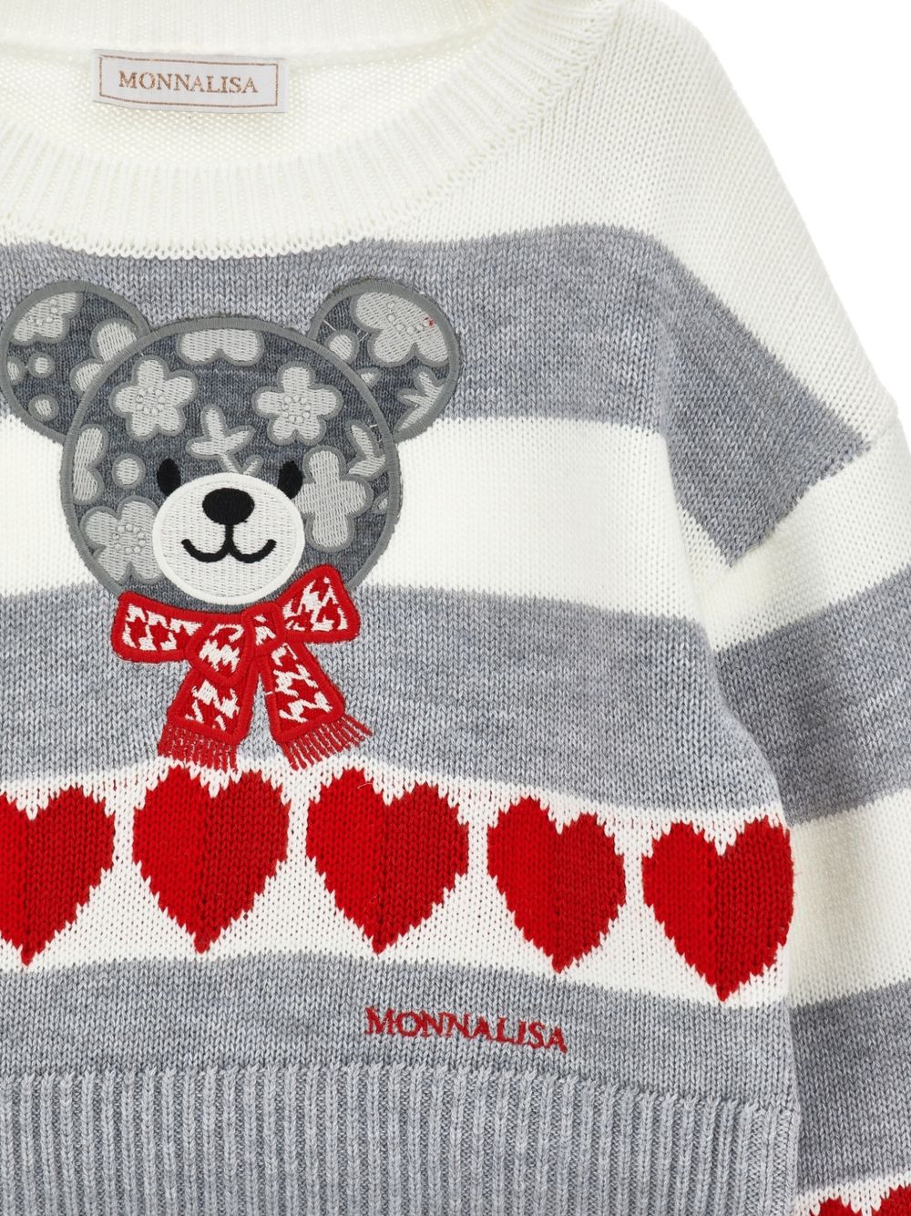 Maglione per bambina Monnalisa con orsetto - Ninna Nanna