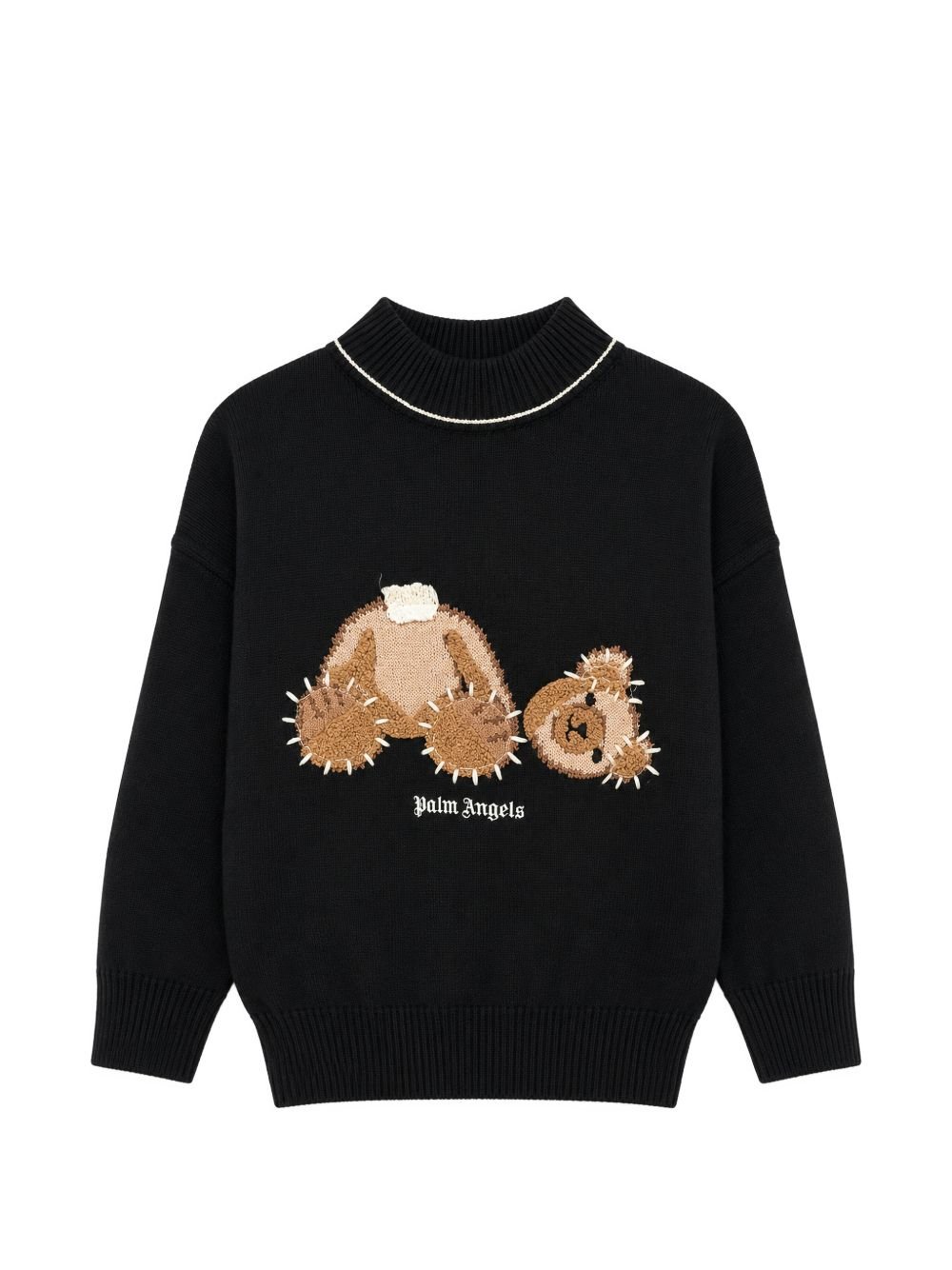 Maglione per bambina Palm Angels Kids con orsetto - Ninna Nanna
