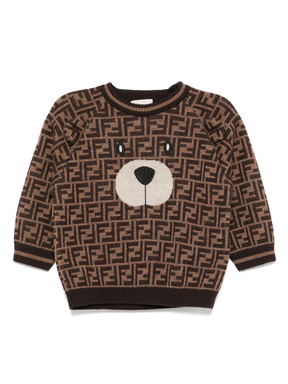 Maglione per neonato Fendi Kids con orsetto - Ninna Nanna