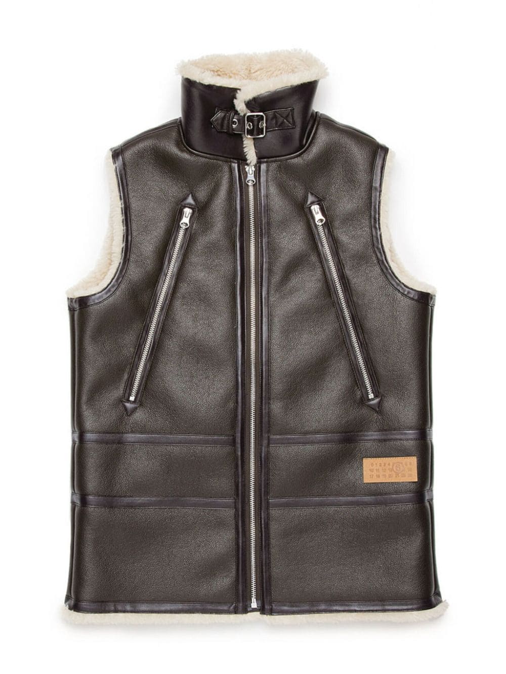 Maison Margiela Kids gilet in shearling - Ninna Nanna