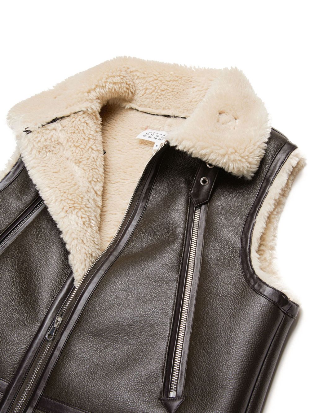 Maison Margiela Kids gilet in shearling - Ninna Nanna