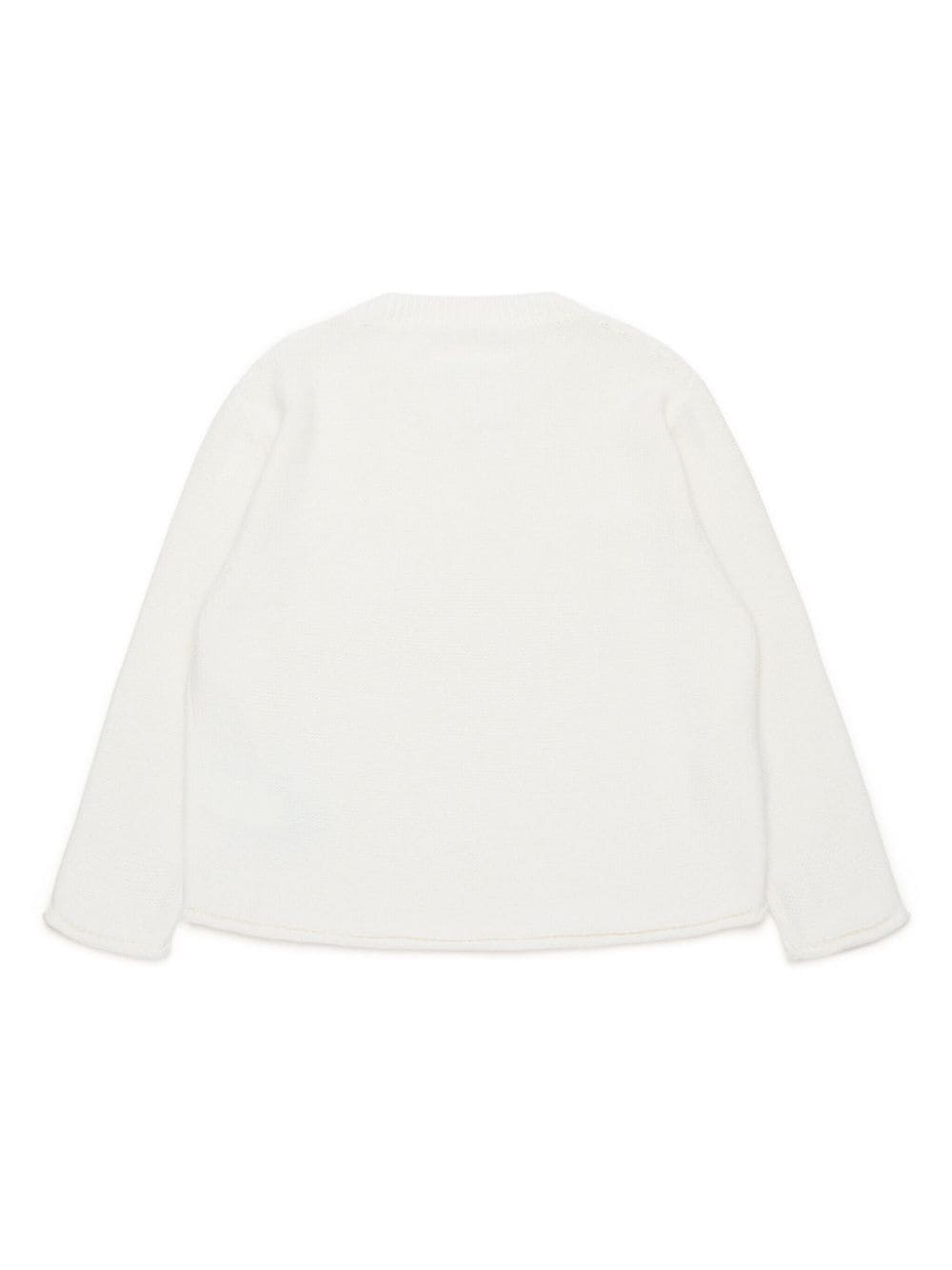 Maison Margiela Kids maglione con logo - Ninna Nanna