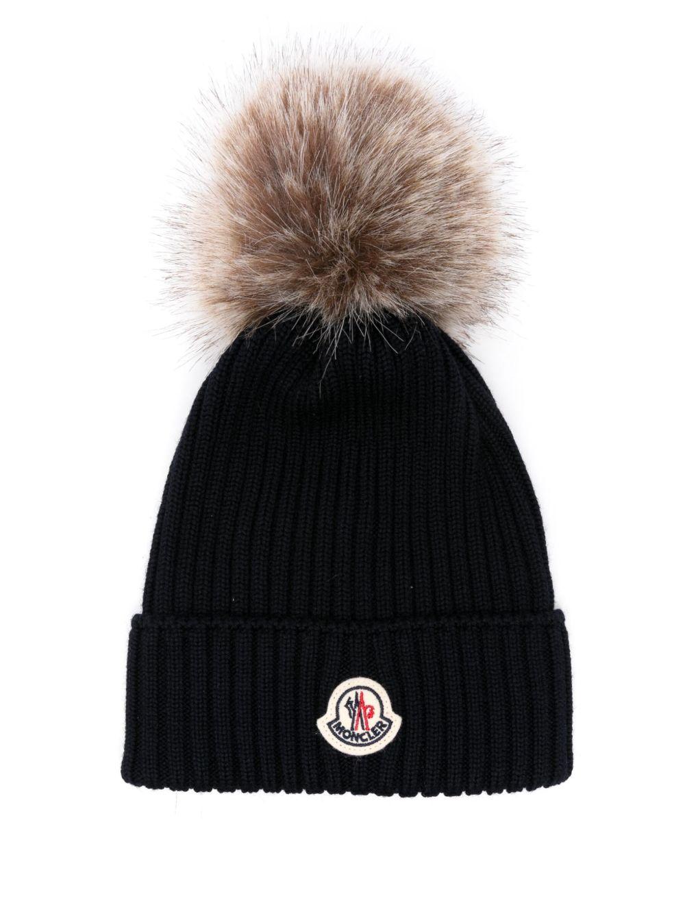 Moncler Enfant cappello con pompon - Ninna Nanna