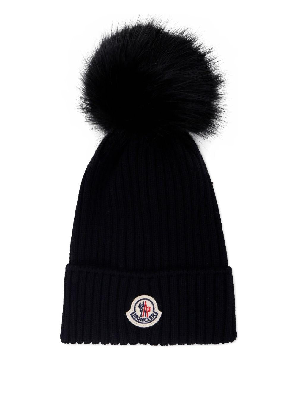 Moncler Enfant cappello con pompon - Ninna Nanna