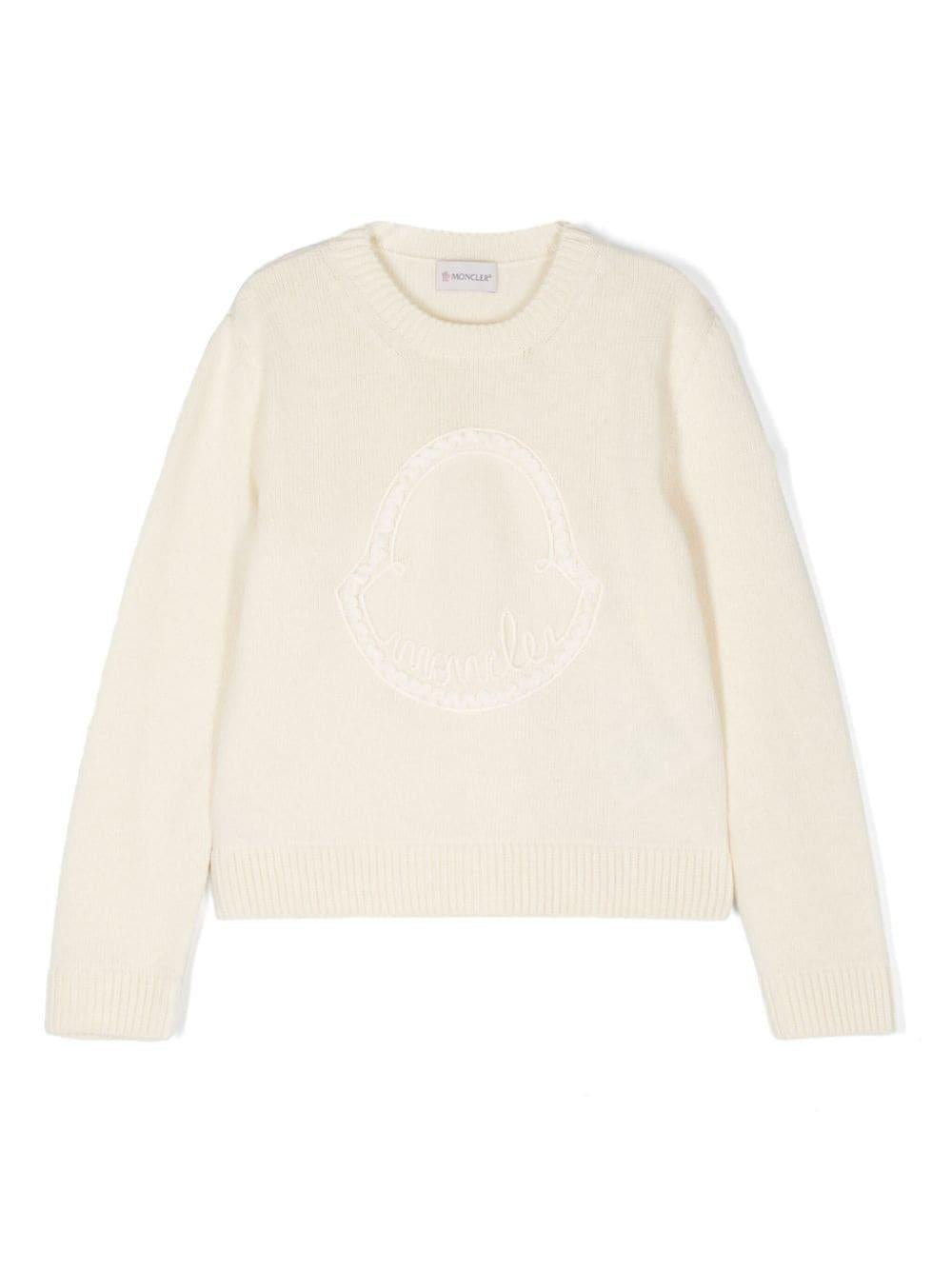 Moncler Enfant maglione con ricamo - Ninna Nanna