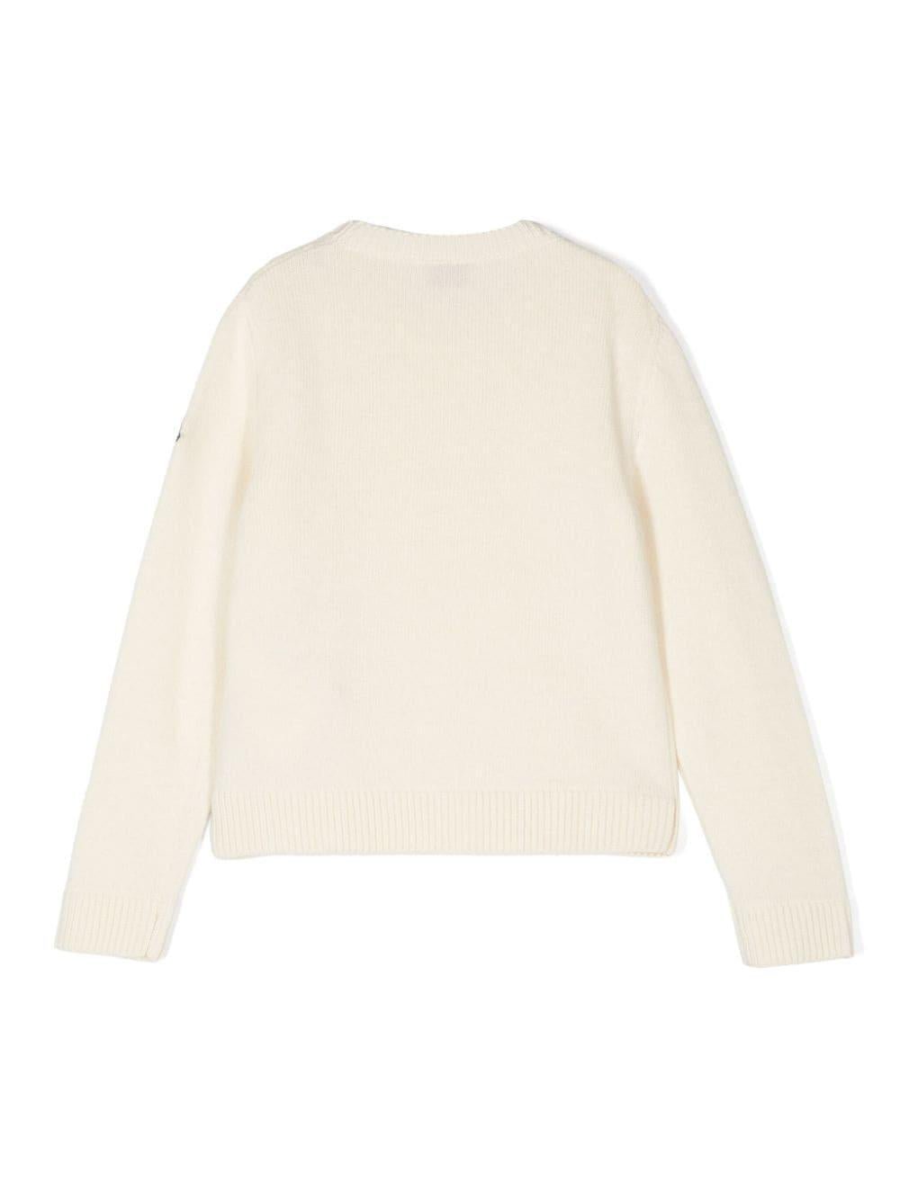 Moncler Enfant maglione con ricamo - Ninna Nanna