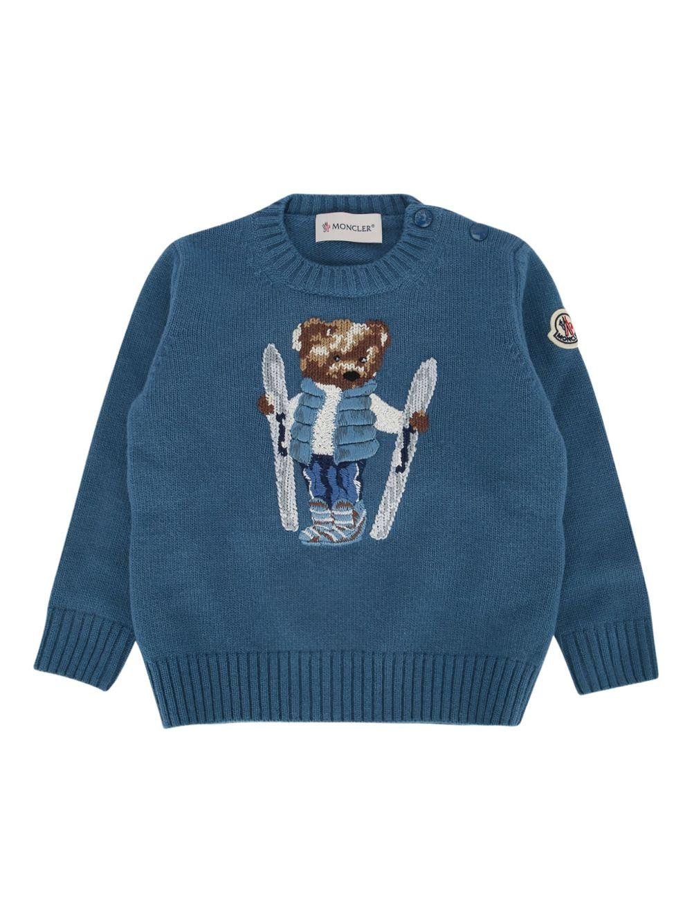 Moncler Enfant maglione ricamato - Ninna Nanna