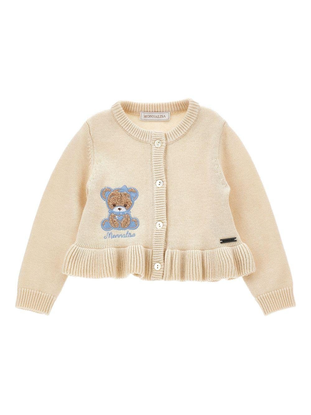 Monnalisa cardigan con ricamo - Ninna Nanna