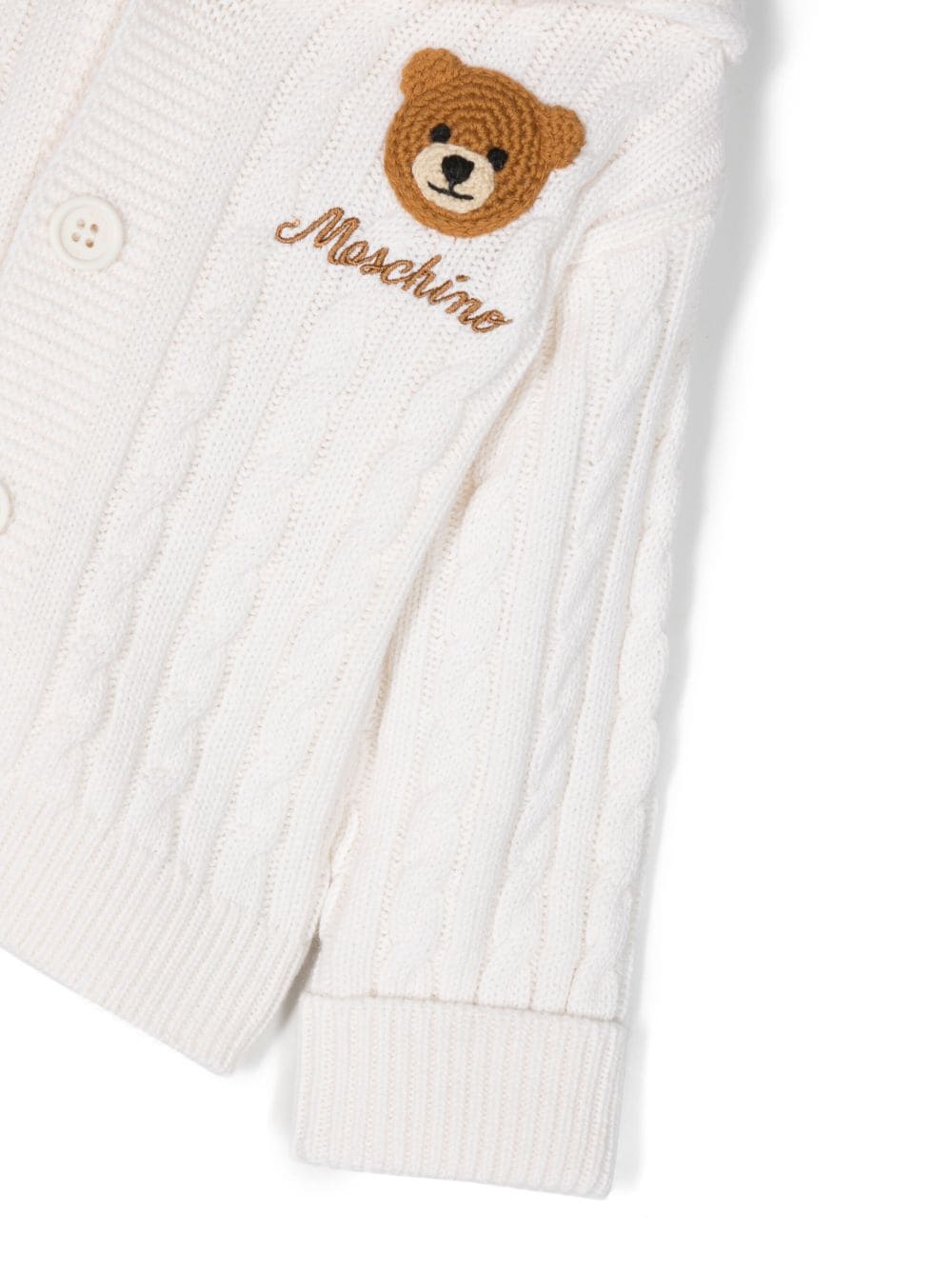 Moschino Kids cardigan con cappuccio - Ninna Nanna