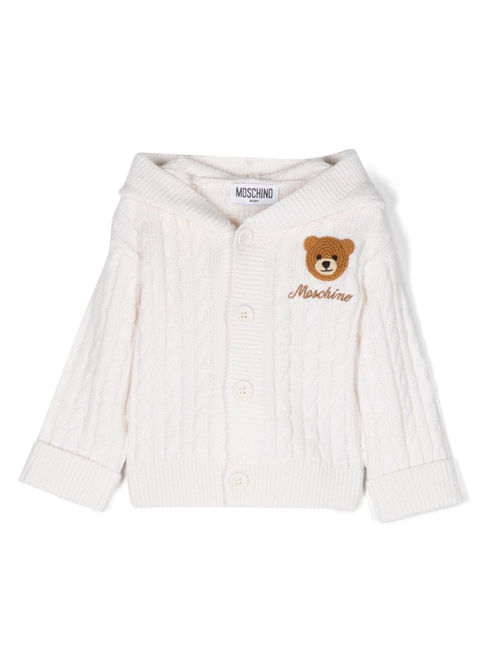 Moschino Kids cardigan con cappuccio - Ninna Nanna