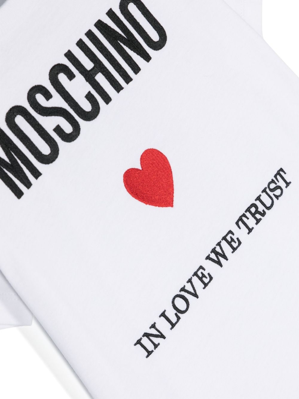 Moschino Kids t-shirt con ricamo - Ninna Nanna