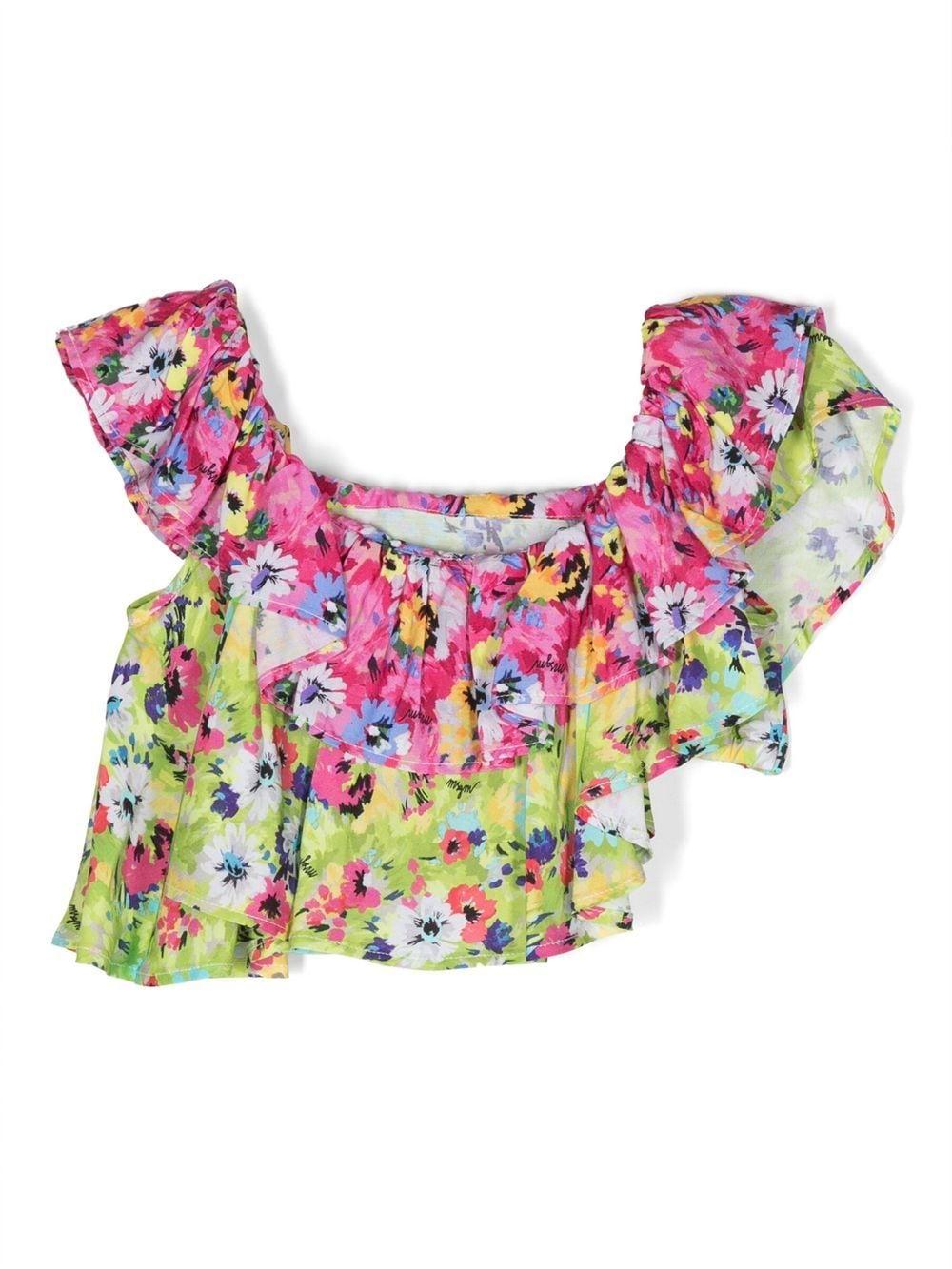 MSGM Kids blusa con volant - Ninna Nanna