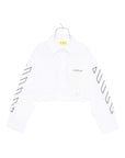 Off White Kids camicia crop - Ninna Nanna