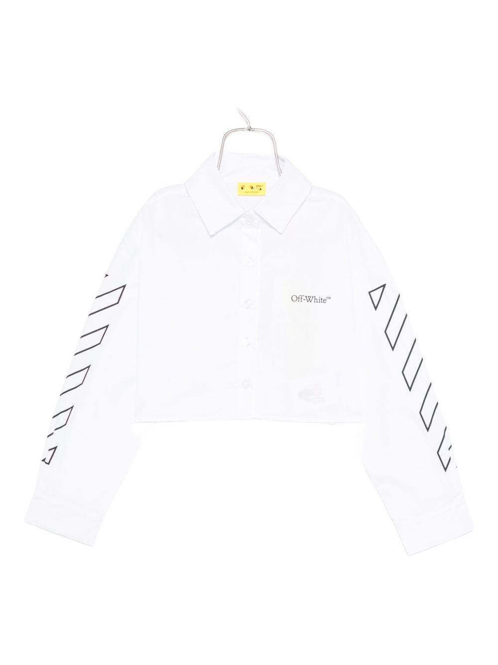 Off White Kids camicia crop - Ninna Nanna