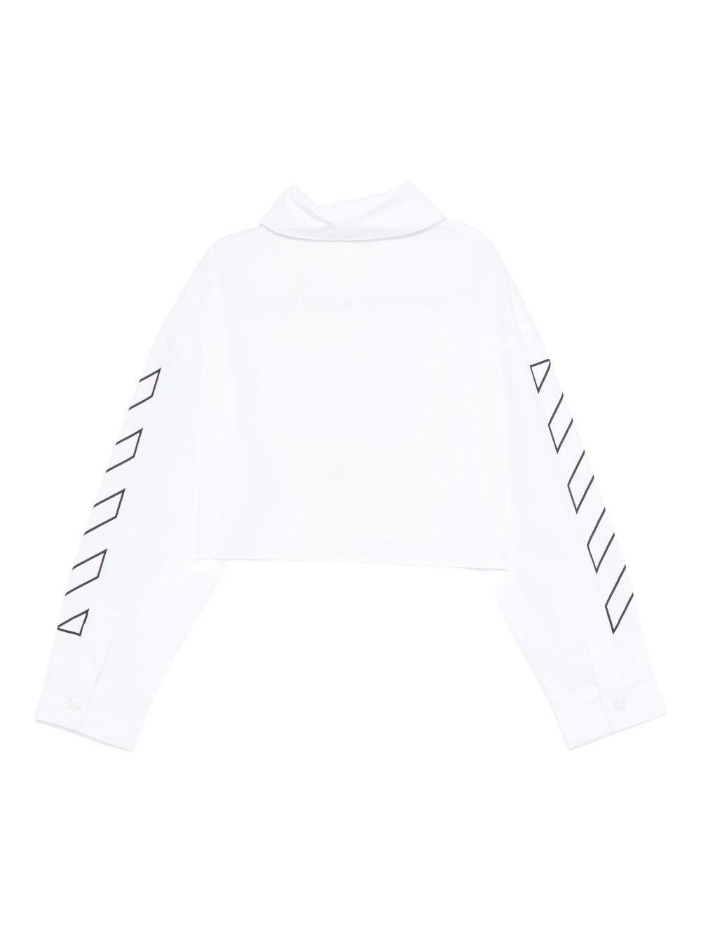 Off White Kids camicia crop - Ninna Nanna