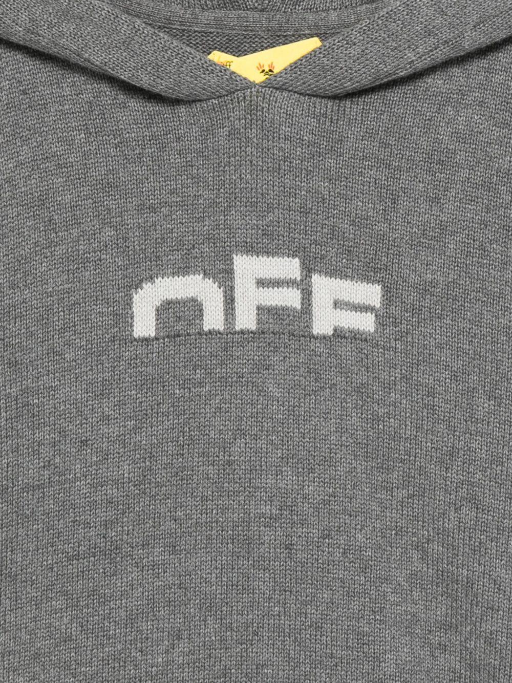 Off White Kids felpa con cappuccio - Ninna Nanna