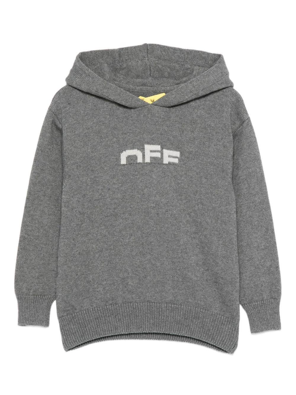 Off White Kids felpa con cappuccio - Ninna Nanna