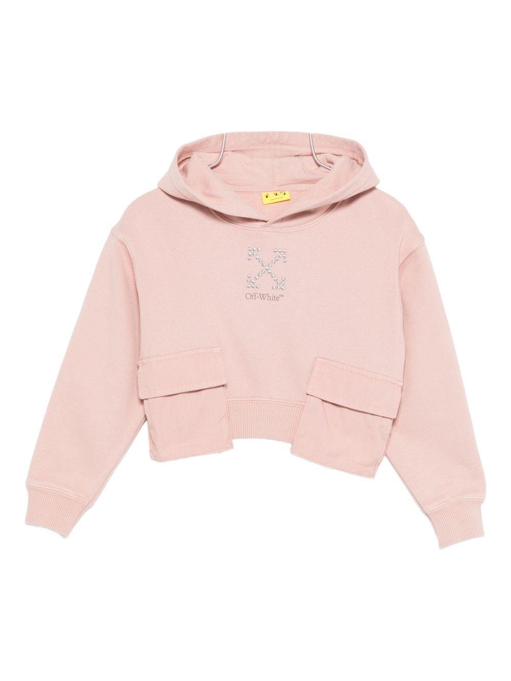 Off White Kids felpa crop - Ninna Nanna