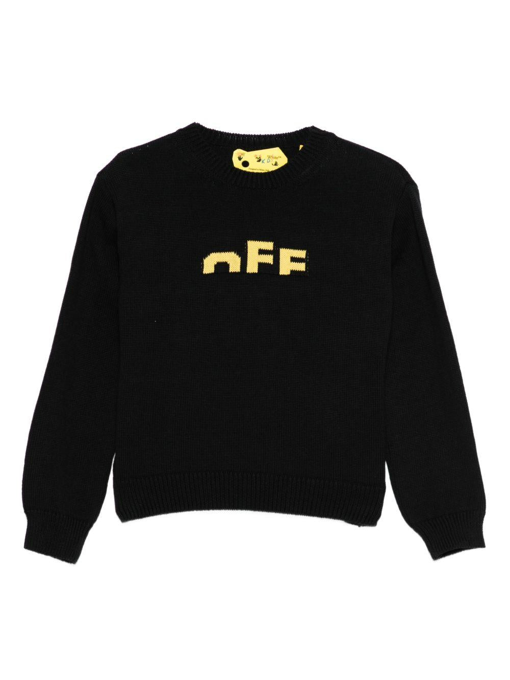 Off White Kids maglione con logo - Ninna Nanna
