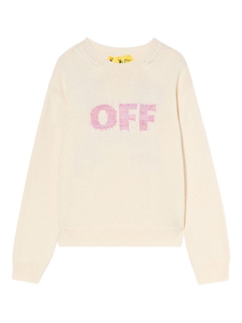 Off White Kids maglione con logo - Ninna Nanna