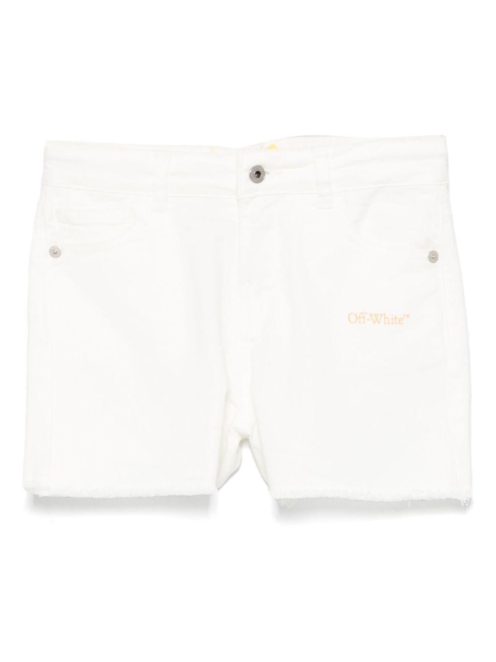 Off White Kids shorts in jeans - Ninna Nanna