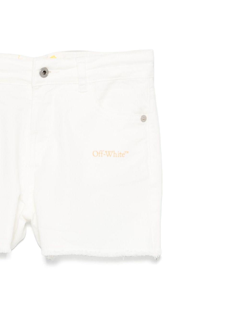 Off White Kids shorts in jeans - Ninna Nanna