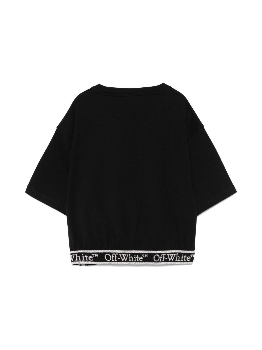 Off White Kids t-shirt crop - Ninna Nanna