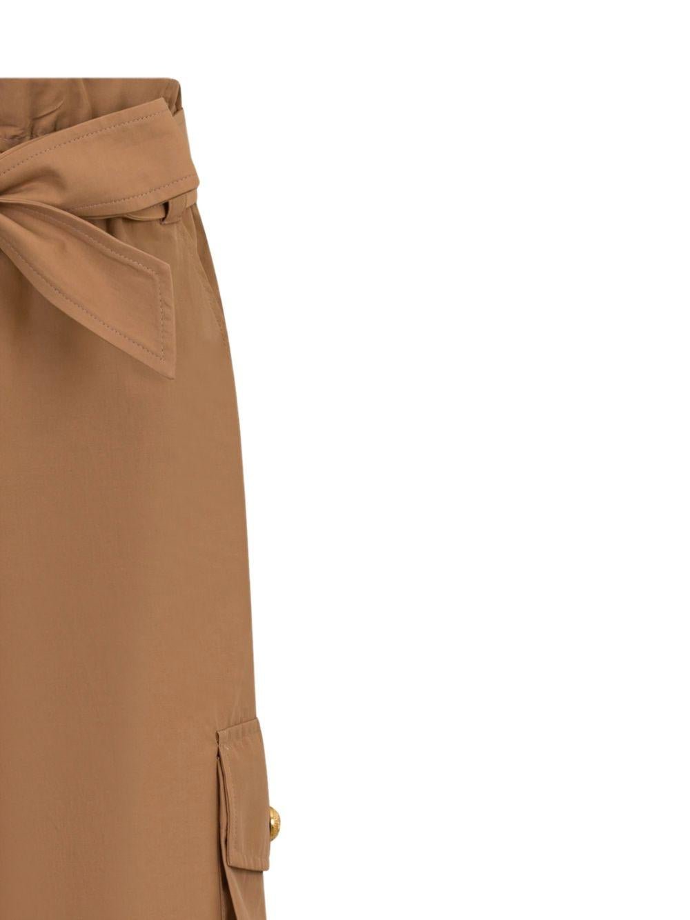 Pantaloni per bambina Balmain Kids con fiocco - Ninna Nanna