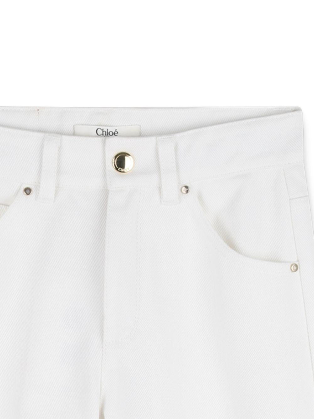 Pantaloni per bambina Chloé Kids a fiori - Ninna Nanna