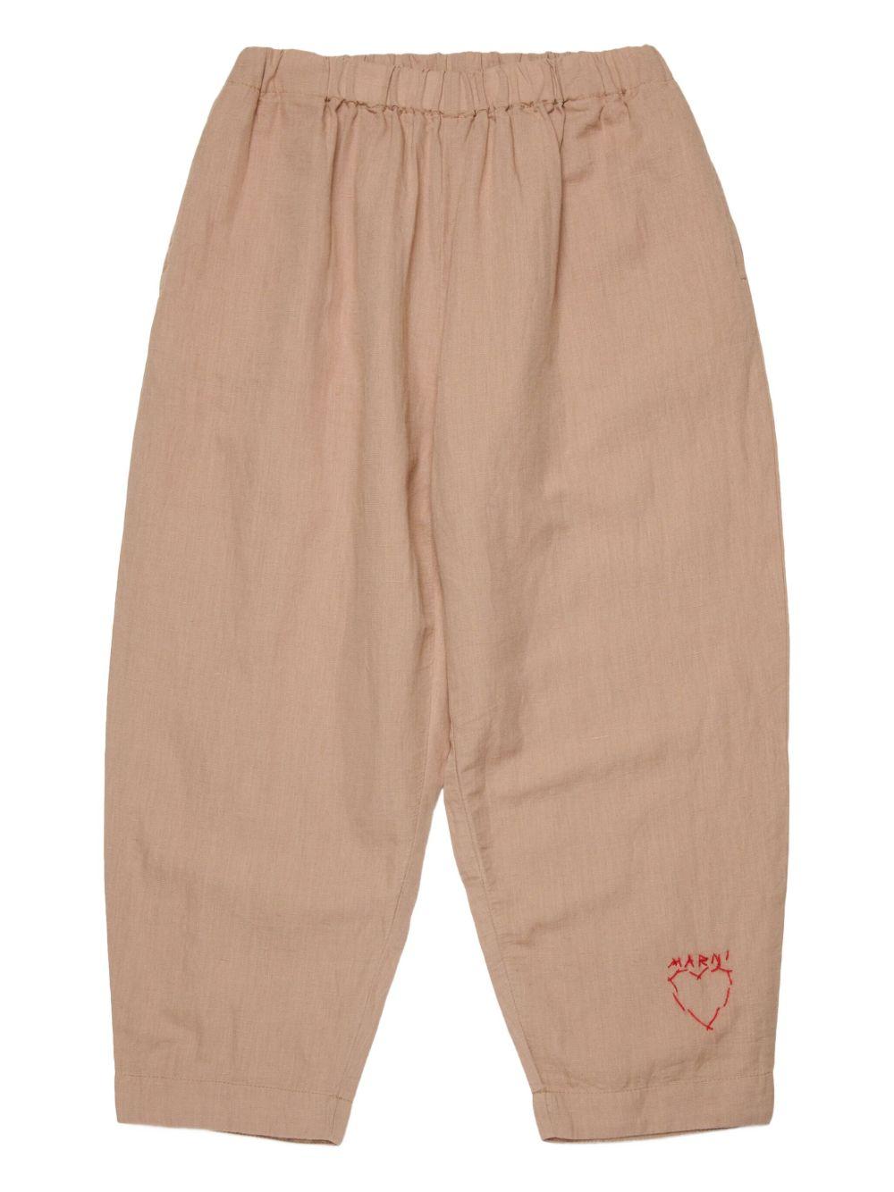 Pantaloni per bambina Marni Kids con ricamo - Ninna Nanna