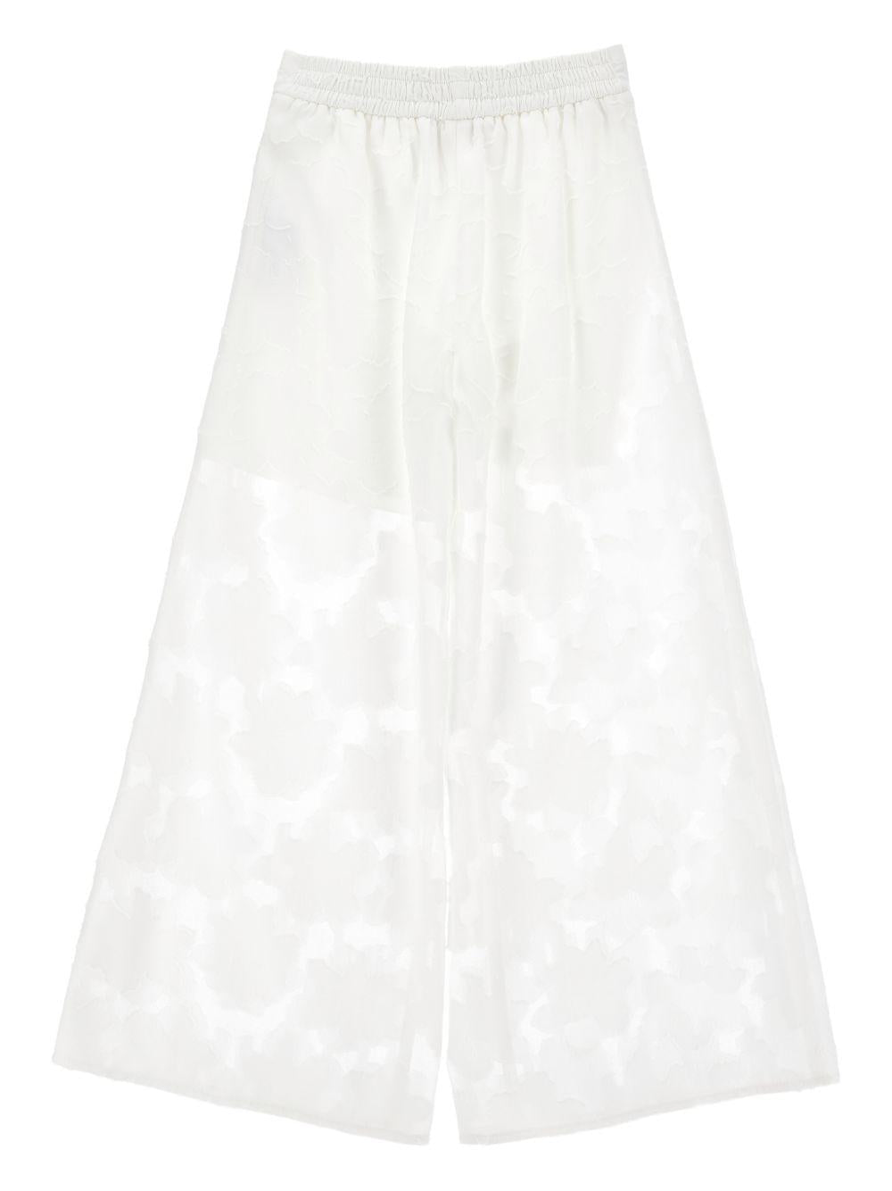 Pantaloni per bambina Monnalisa con ricamo - Ninna Nanna