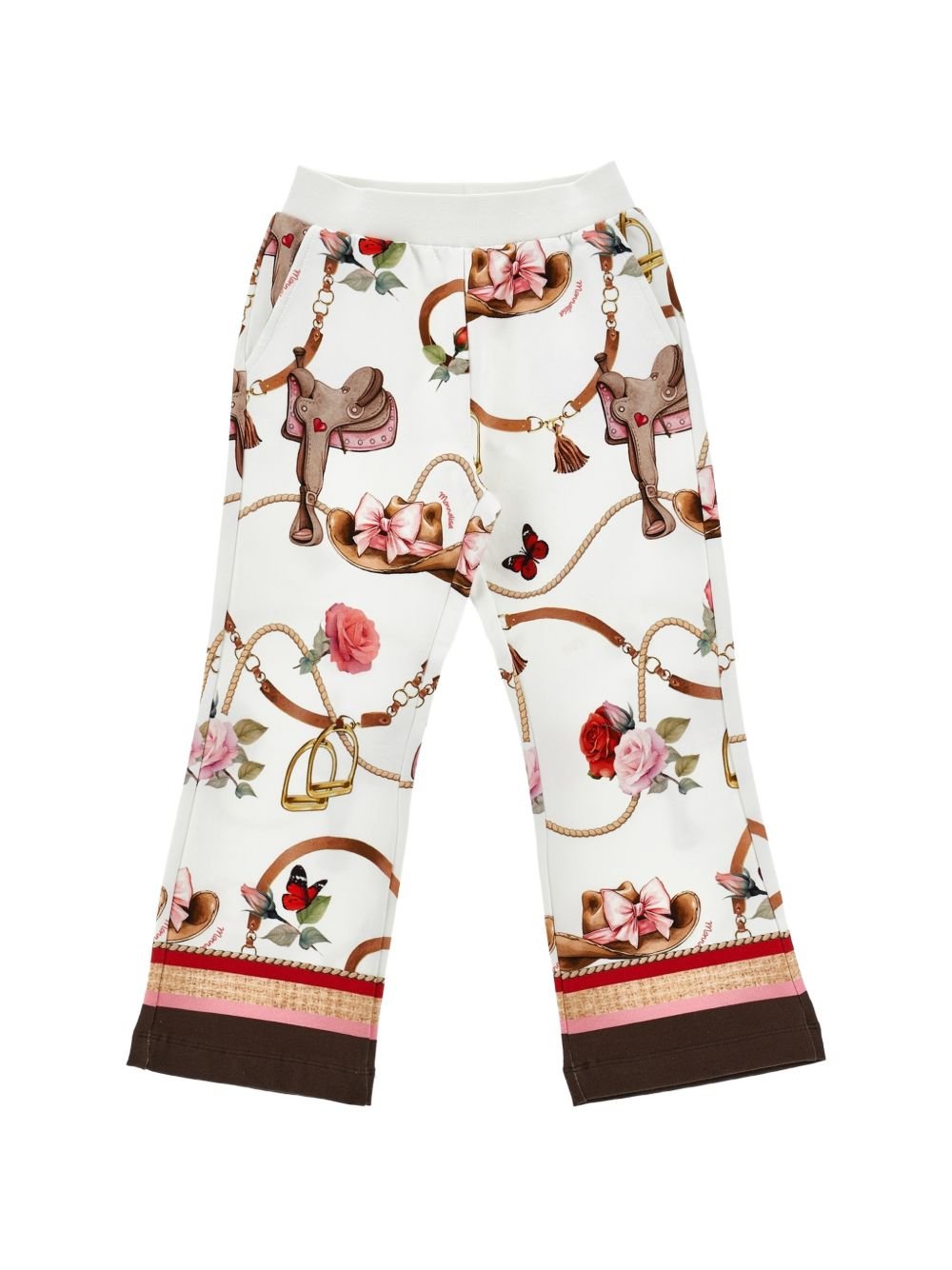 Pantaloni per bambina Monnalisa con stampa - Ninna Nanna