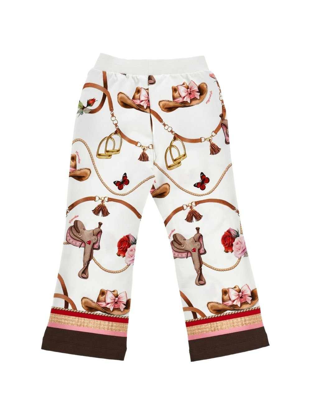 Pantaloni per bambina Monnalisa con stampa - Ninna Nanna
