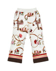 Pantaloni per bambina Monnalisa con stampa - Ninna Nanna