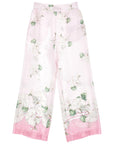 Pantaloni per bambina Monnalisa floreale - Ninna Nanna