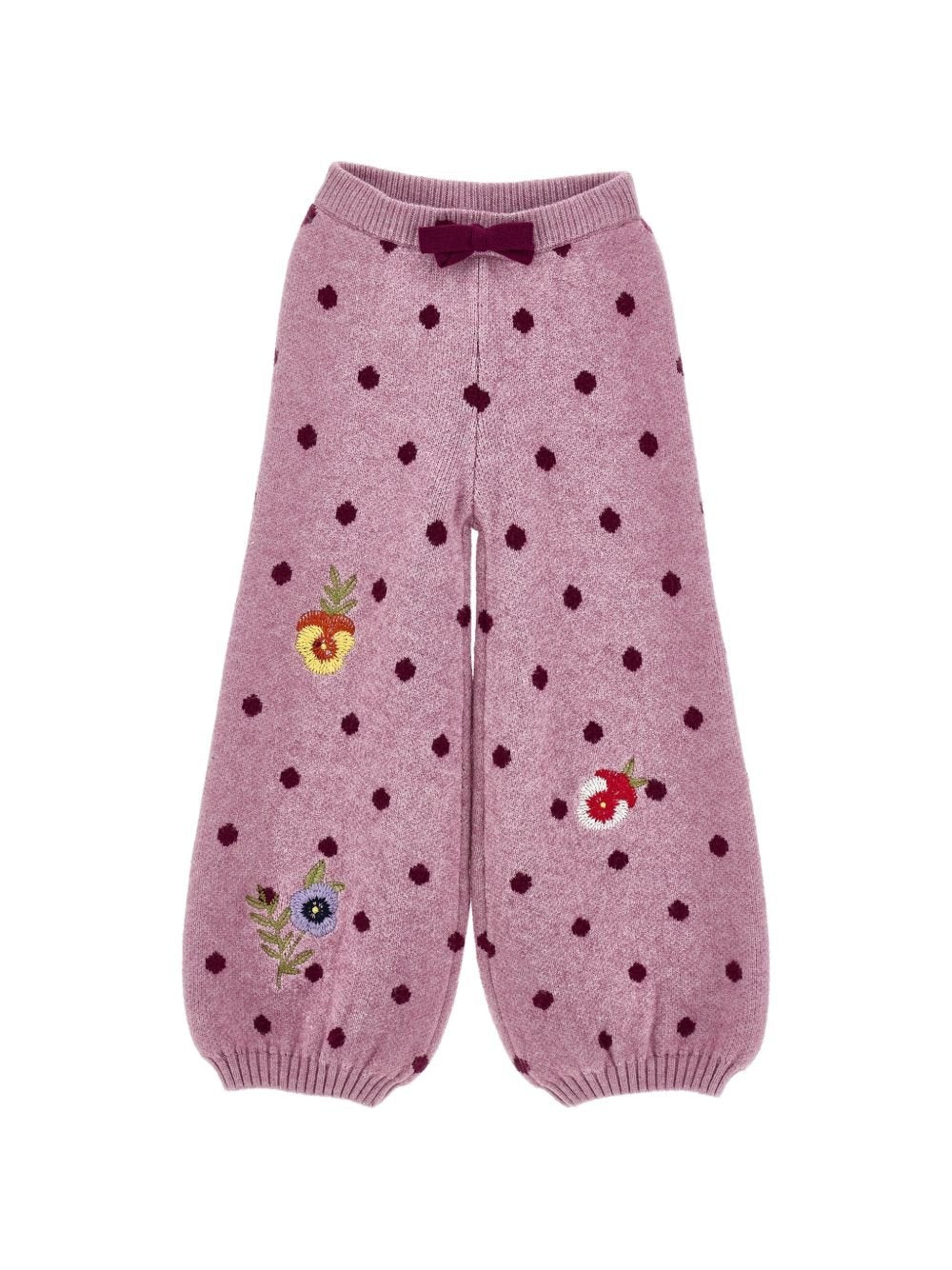 Pantaloni per bambina Monnalisa in maglia - Ninna Nanna