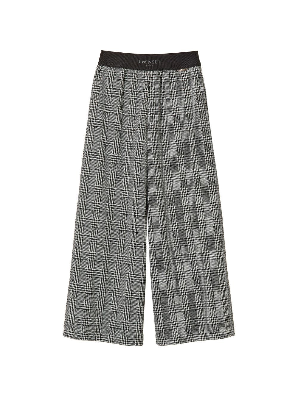 Pantaloni per bambina Twinset Kids a quadri - Ninna Nanna