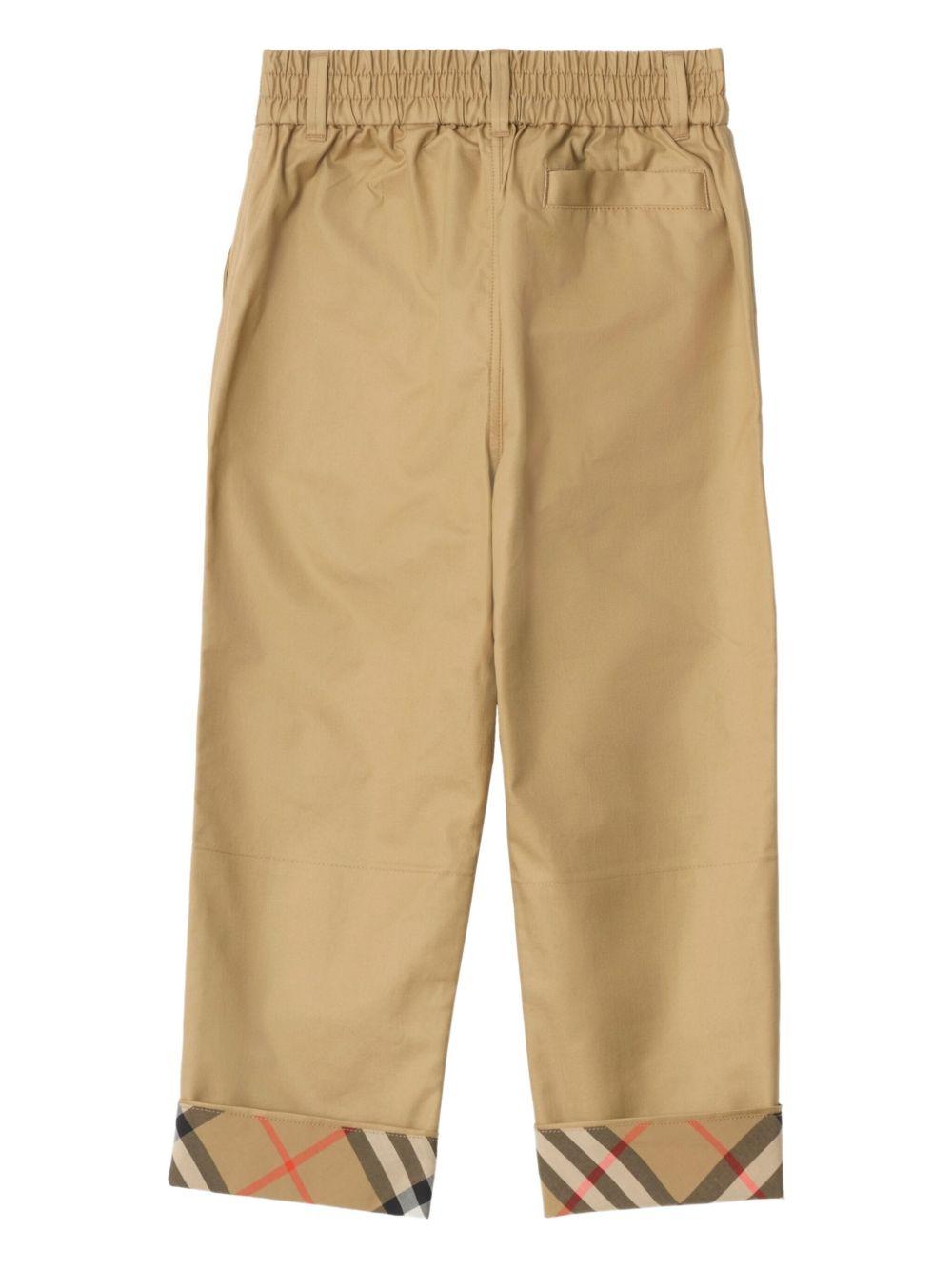 Pantaloni per bambino Burberry Kids con risvoltino - Ninna Nanna