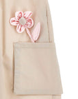 Pantaloni per neonata Monnalisa con fiore - Ninna Nanna