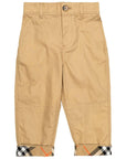 Pantaloni per neonato Burberry Kids con risvoltino - Ninna Nanna