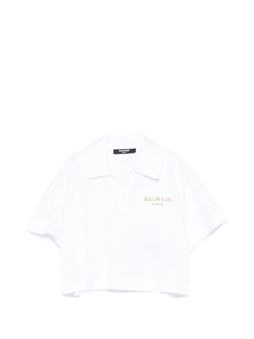 Polo per bambina Balmain Kids crop - Ninna Nanna