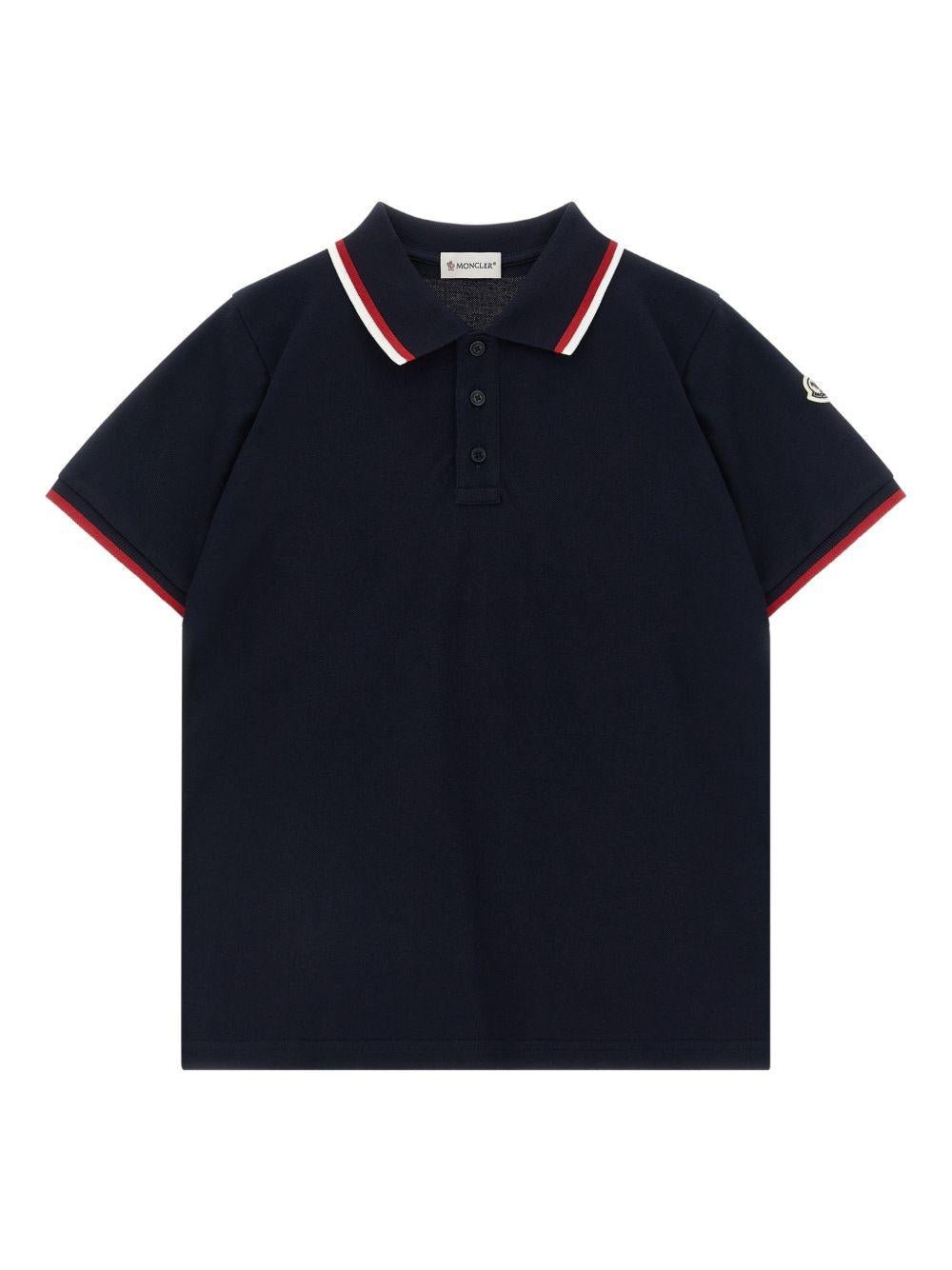 Polo per bambino Moncler Enfant tricolore - Ninna Nanna