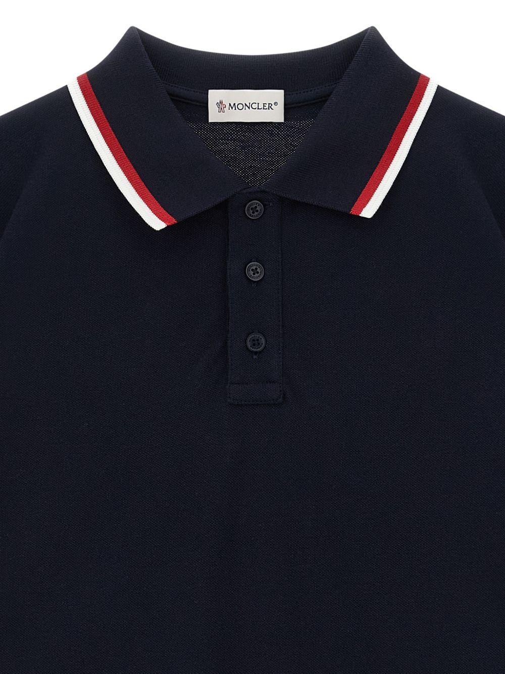 Polo per bambino Moncler Enfant tricolore - Ninna Nanna