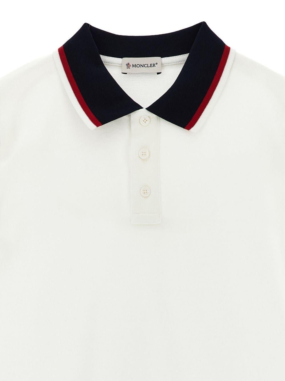 Polo per bambino Moncler Enfant tricolore - Ninna Nanna