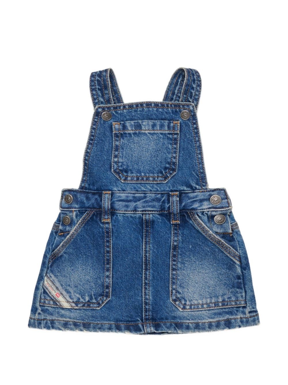 Salopette per neonata Diesel Kids di jeans - Ninna Nanna