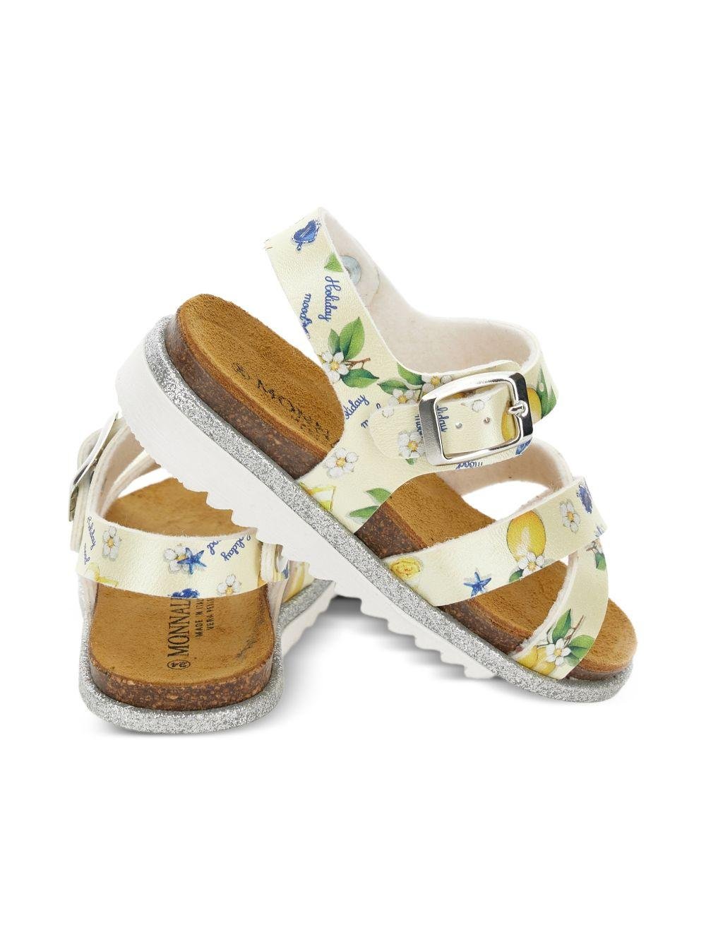 Sandali per bambina Monnalisa con limoni - Ninna Nanna