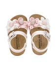 Sandali per neonata Monnalisa con fiori - Ninna Nanna