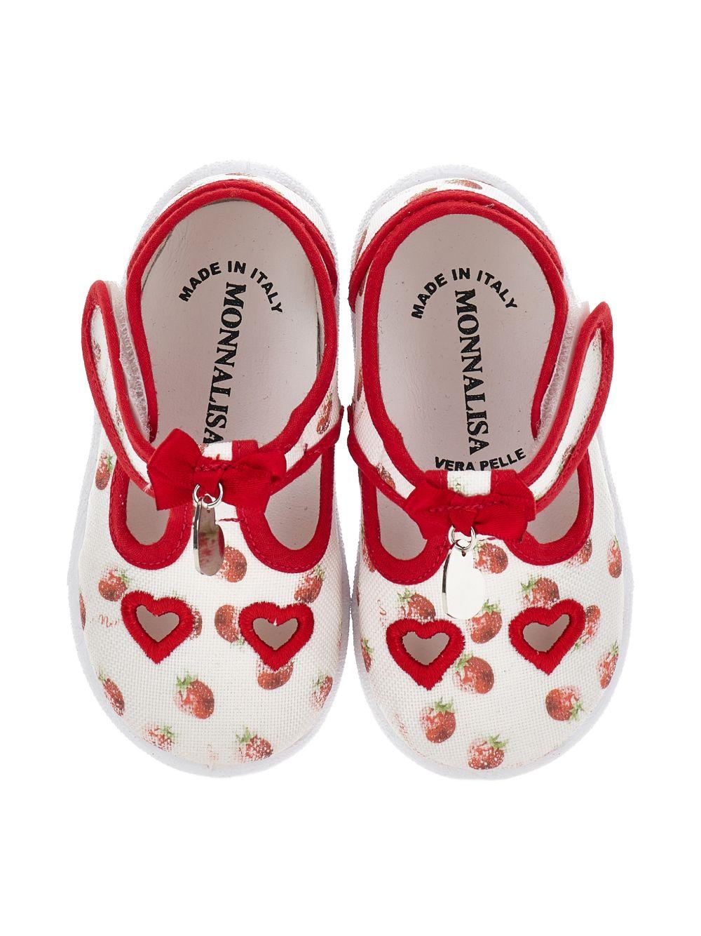 Scarpine per neonata Monnalisa con stampa - Ninna Nanna