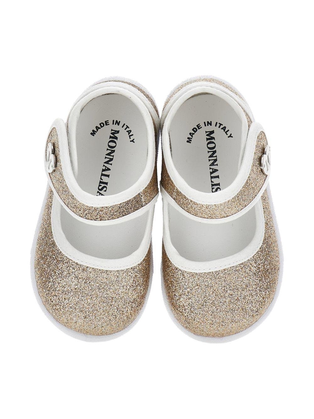 Scarpine per neonata Monnalisa glitterate - Ninna Nanna